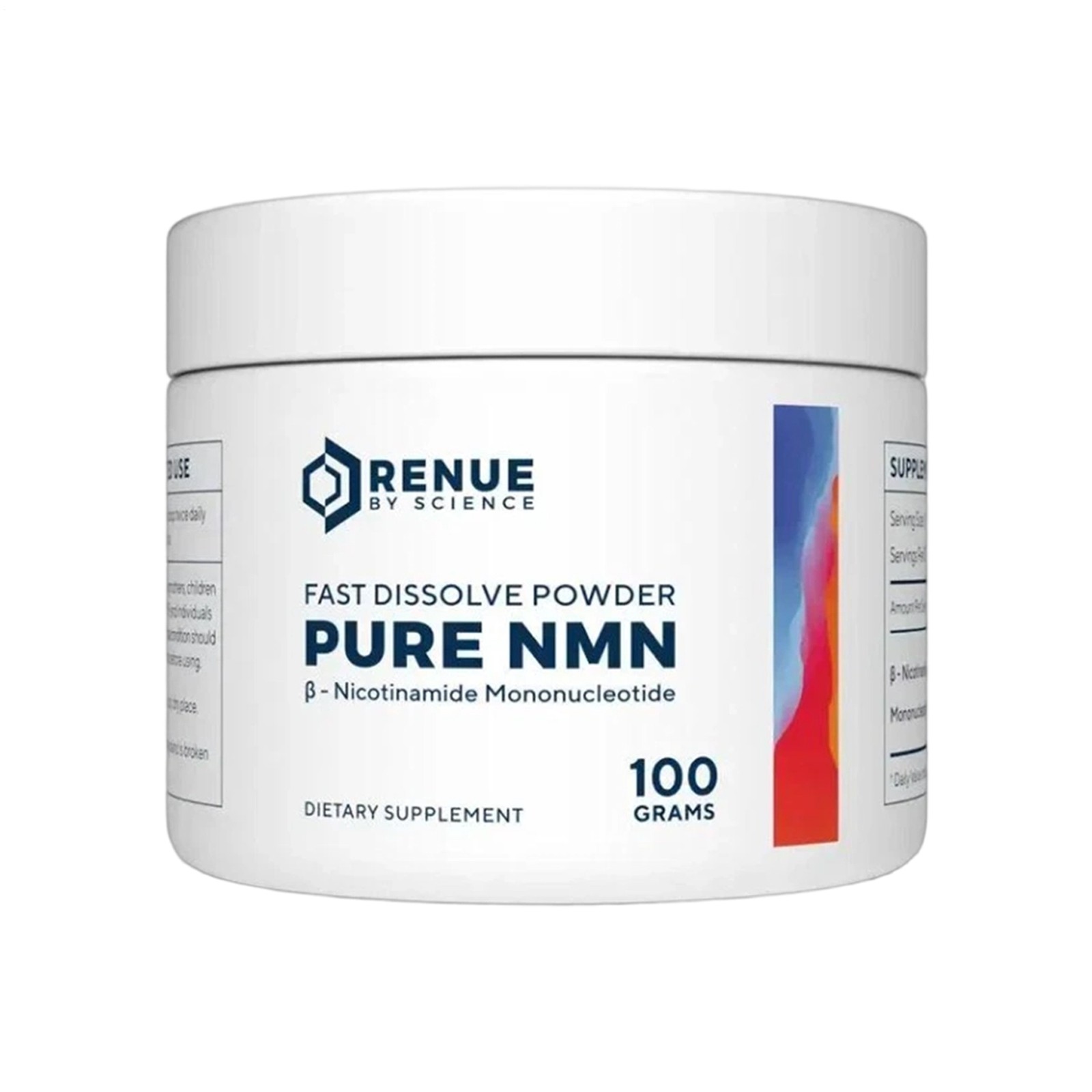 Renue By Science PURE Powder 100 Gram Jar Nicotinamide Supplement NEW SEALED