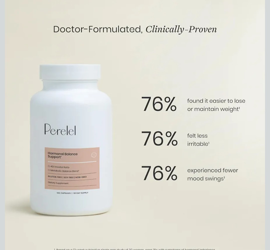 Perelel Hormone Balance Support, Myo & D Chiro Inositol, Womens Inositol…