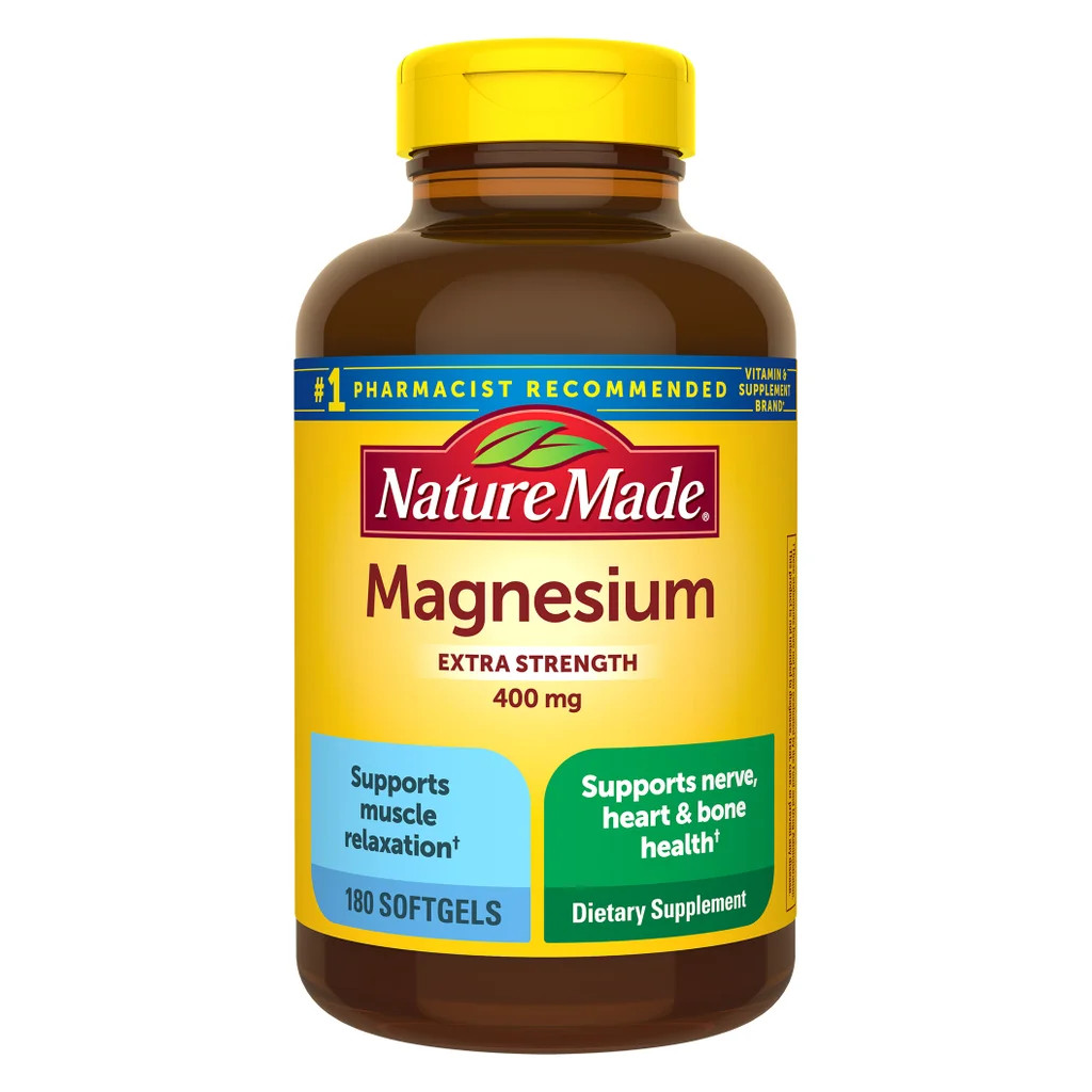 Nature Made Magnesium 400 mg Extra Strength 180 Softgels EXP: 08/2027