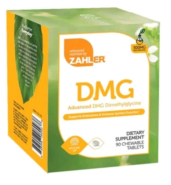 Advanced DMG Dimethylglycine 500 mg Zahler 90 Chewable Tablets Exp 5/31/26