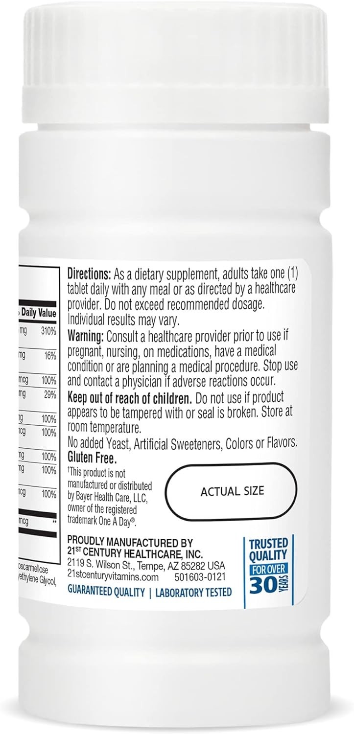 One Daily Men’s Health Tablets, 100 Count