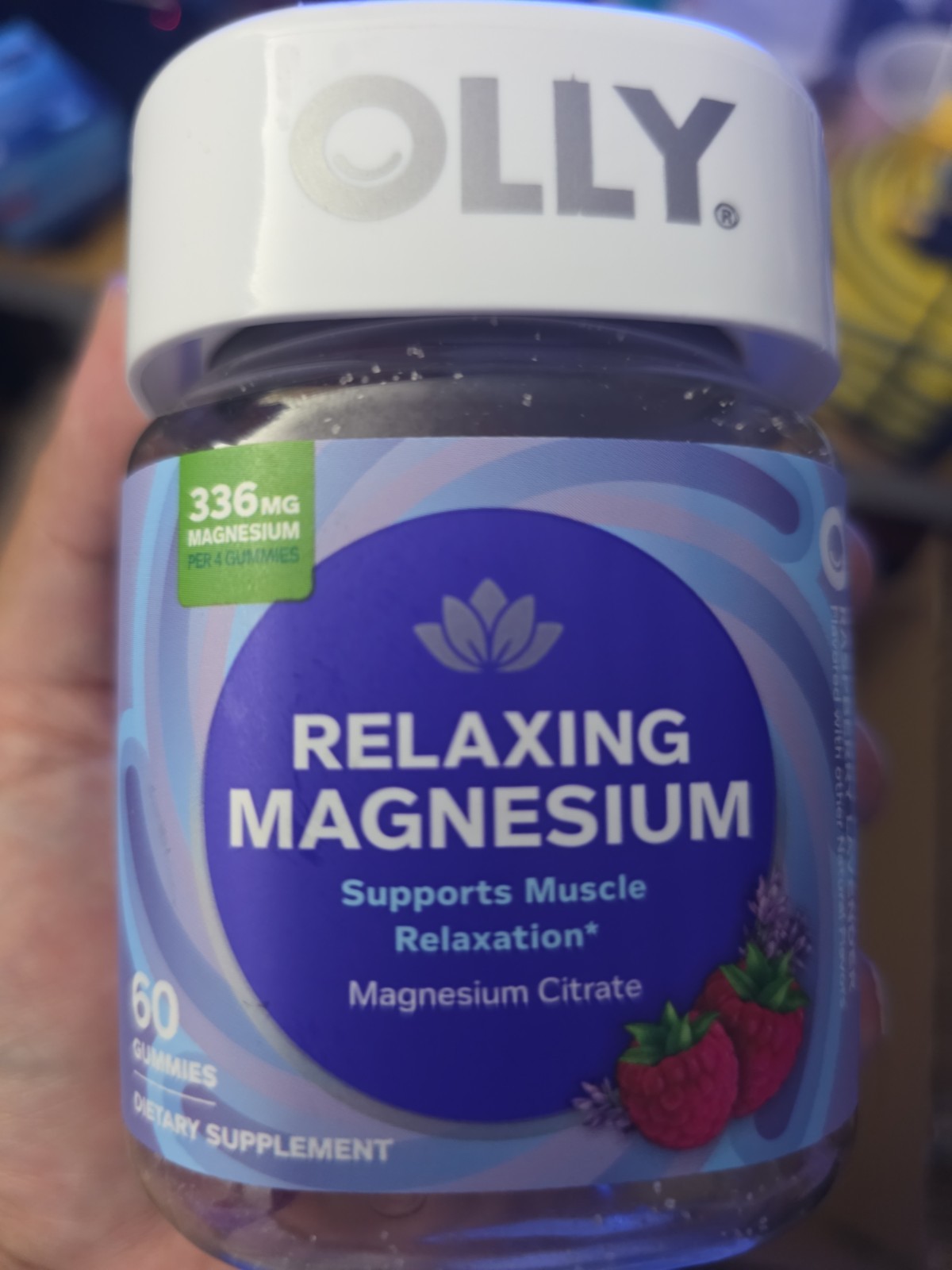 OLLY Relaxing Magnesium Gummies, Supports Muscle 1 Count (Pack of 60)