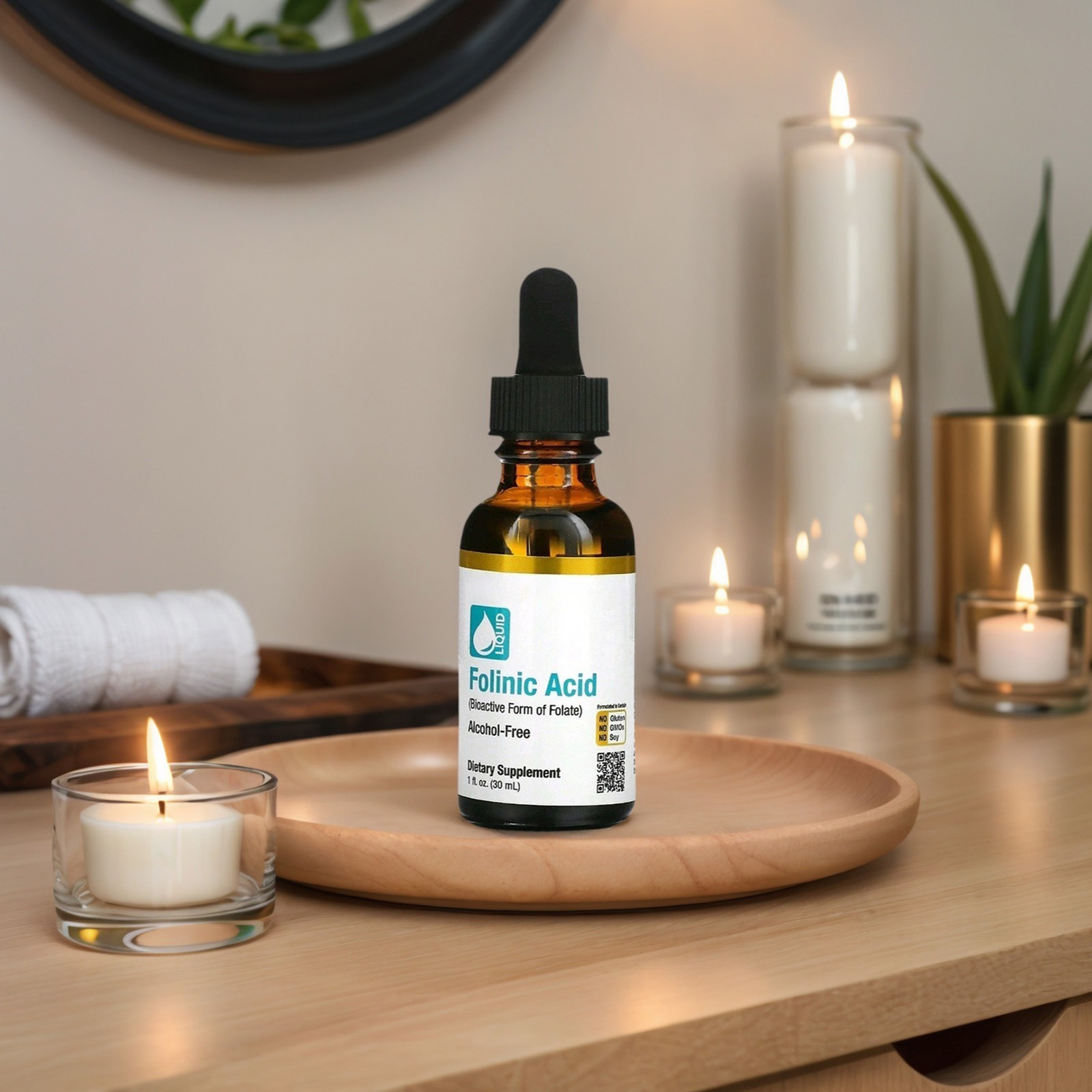 Folinic Acid Leucovorin Bioactive Form of Folate Alcohol Free 30ml,Speech Delay