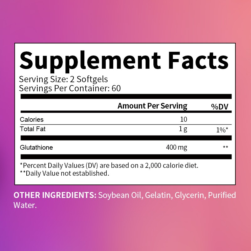 L-Glutathione – Featuring Glutathione 400 mg 120 Capsules