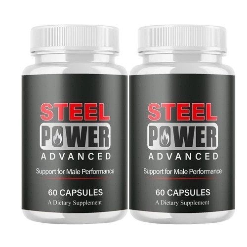 2-Pack Steel Power Capsules – SteelPower Daily Male Health Support – 120 Caps