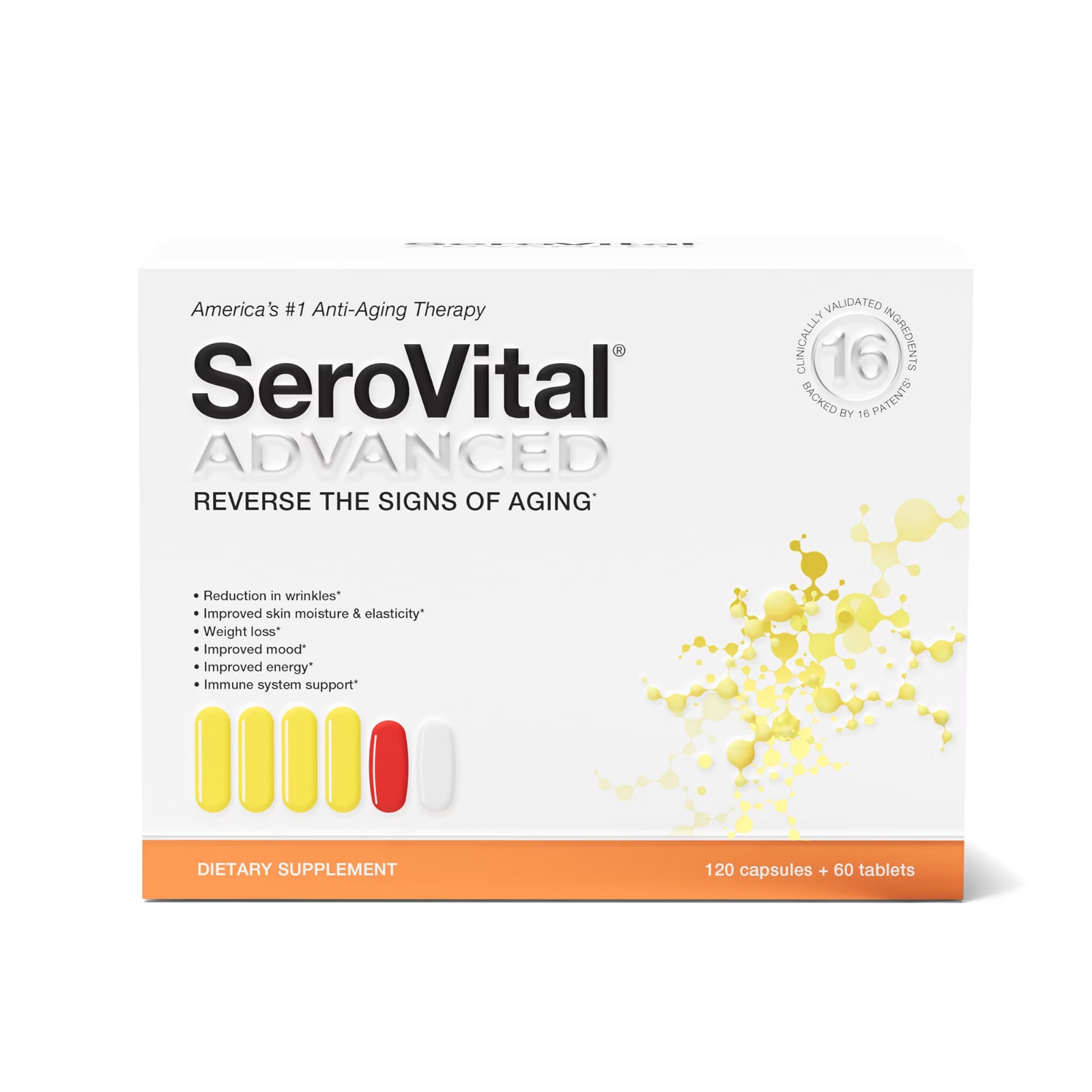 SeroVital Advanced 120 Tablets + 60 Tablets 30 Day Supply (SALE END’S TONIGHT)