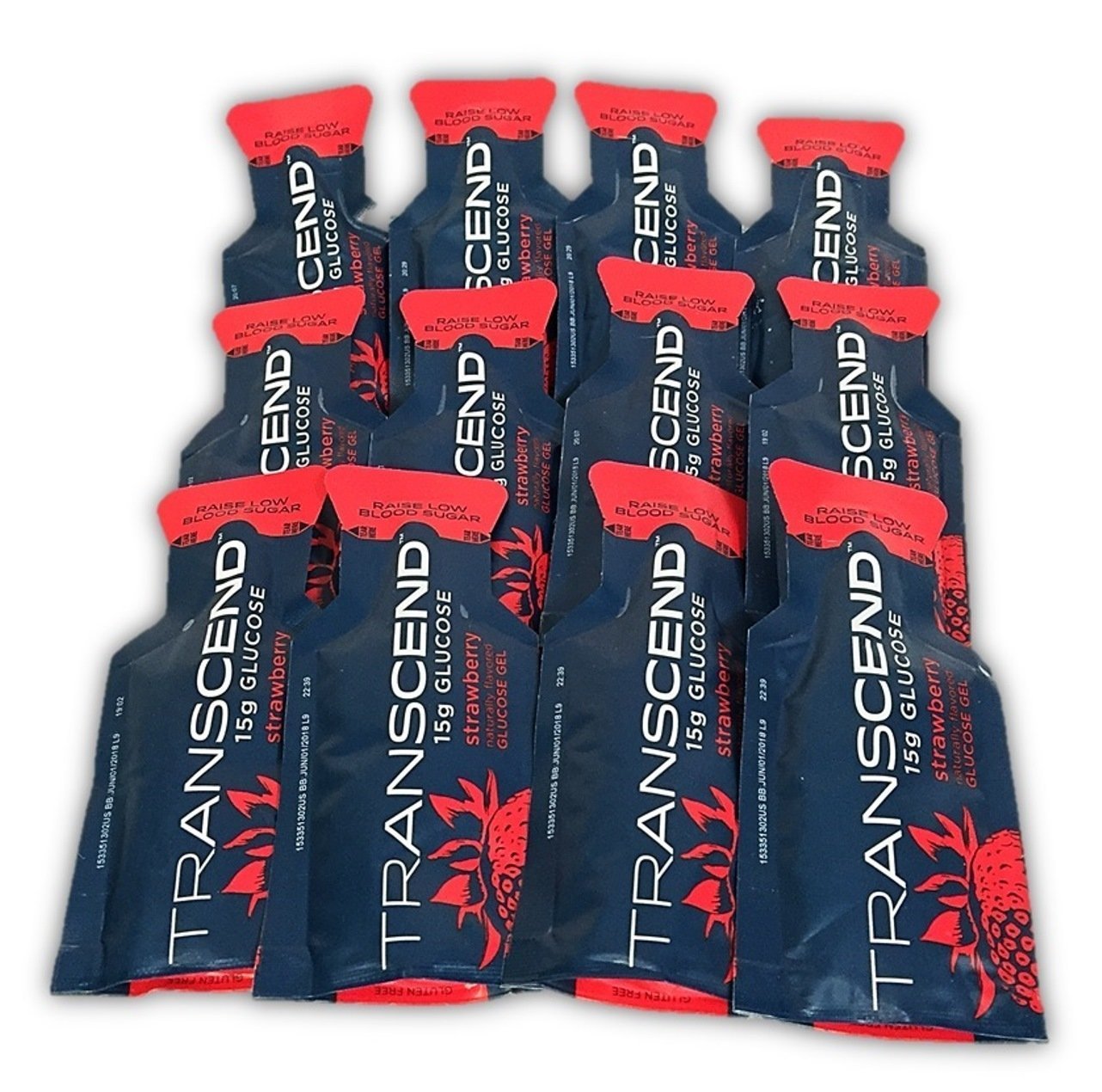 Transcend 15g Glucose Energy Gels