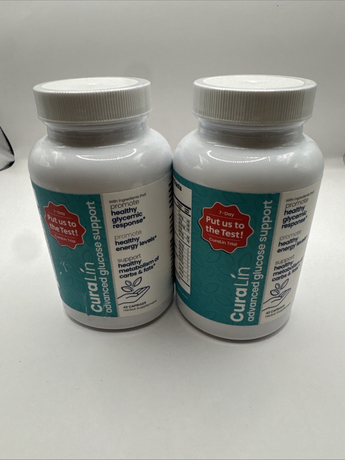 Lot (2) CuraLin by CuraLife 42 capsules Exp. 11/2026