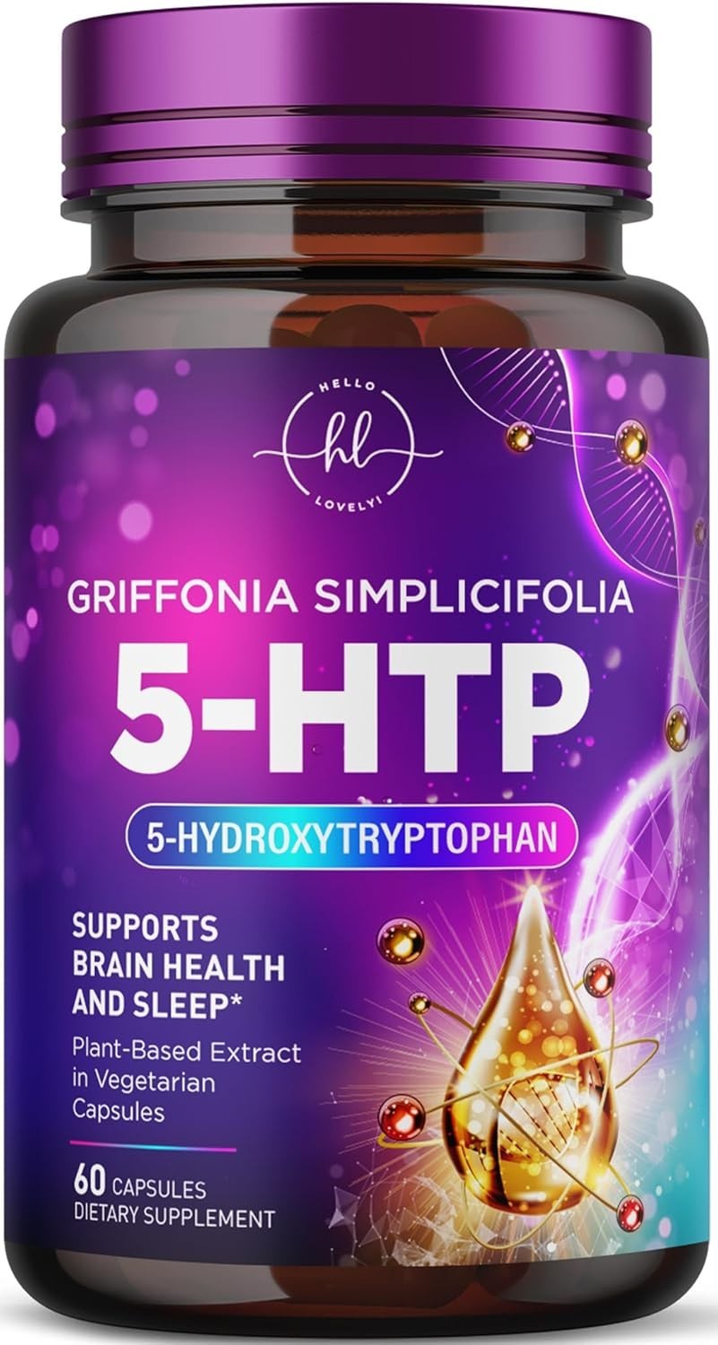 5-HTP Supplement 200mg Capsules – Extra Strength 5HTP Griffonia Simplicifolia