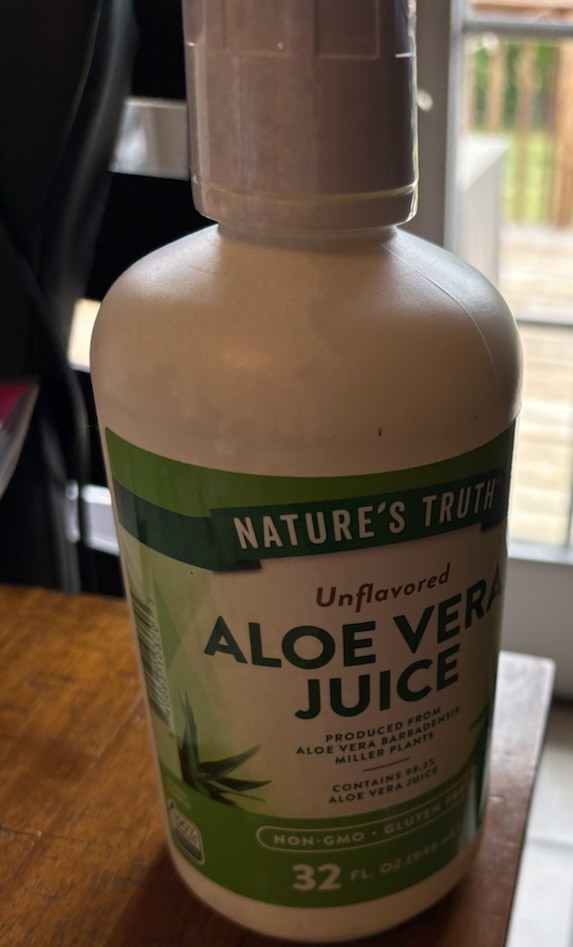 Nature’s Truth Unflavored Aloe Vera Juice 32 fl oz. non-GMO gluten-free Exp 4/28