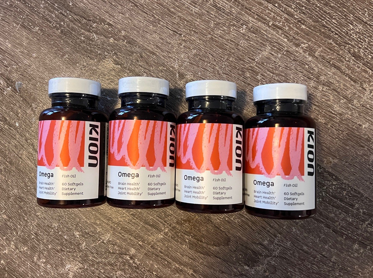 Lot of 4 Kion Omega Fish Oil || 120 Day Supply || EXP: 10/27