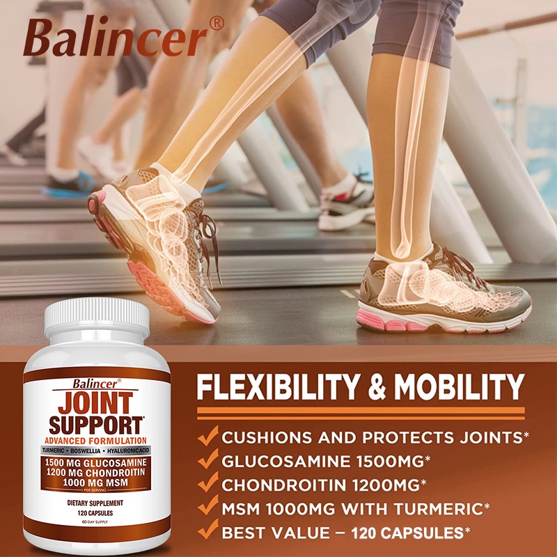 Glucosamine Chondroitin Turmeric MSM Bone Joint Flexibility Mobility 120 Capsule