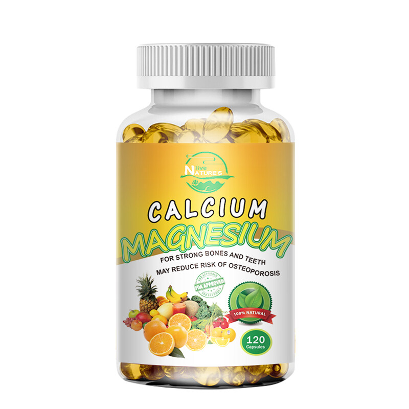 Calcium Magnesium Zinc + Vitamin D3 4 in1 Capsules Bone Health Immune Support