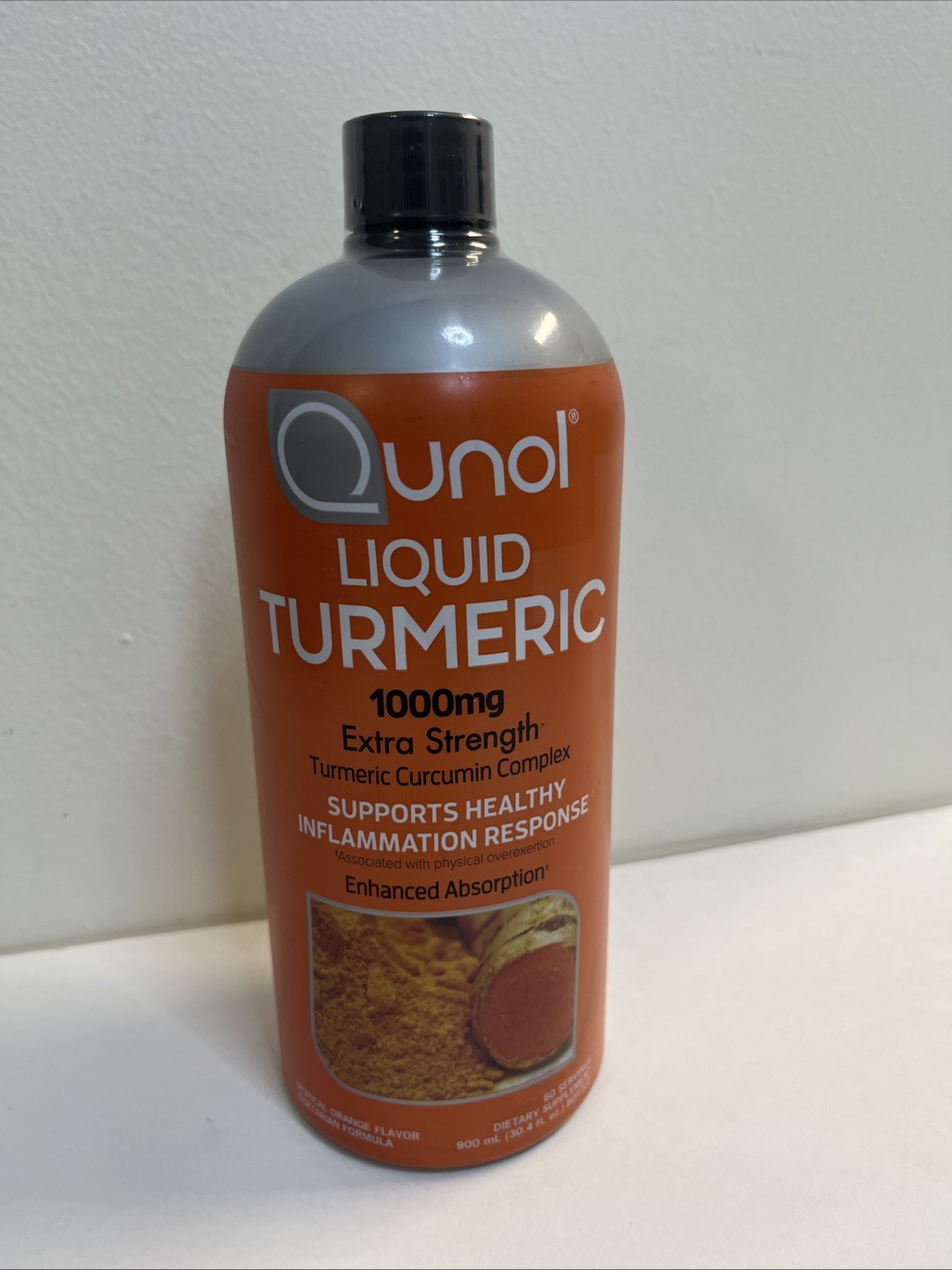 Qunol® Liquid Turmeric Complex 1000mg Extra Strength Tropical Orange 900ml 9/27