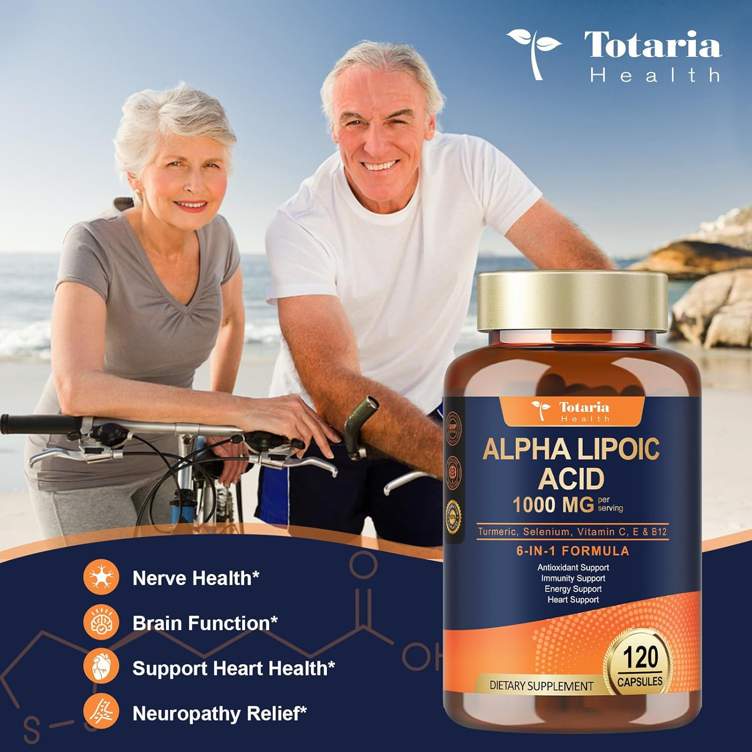 Alpha Lipoic Acid 1000Mg – ALA Supplement Antioxidant for Neuropathy Support Ner