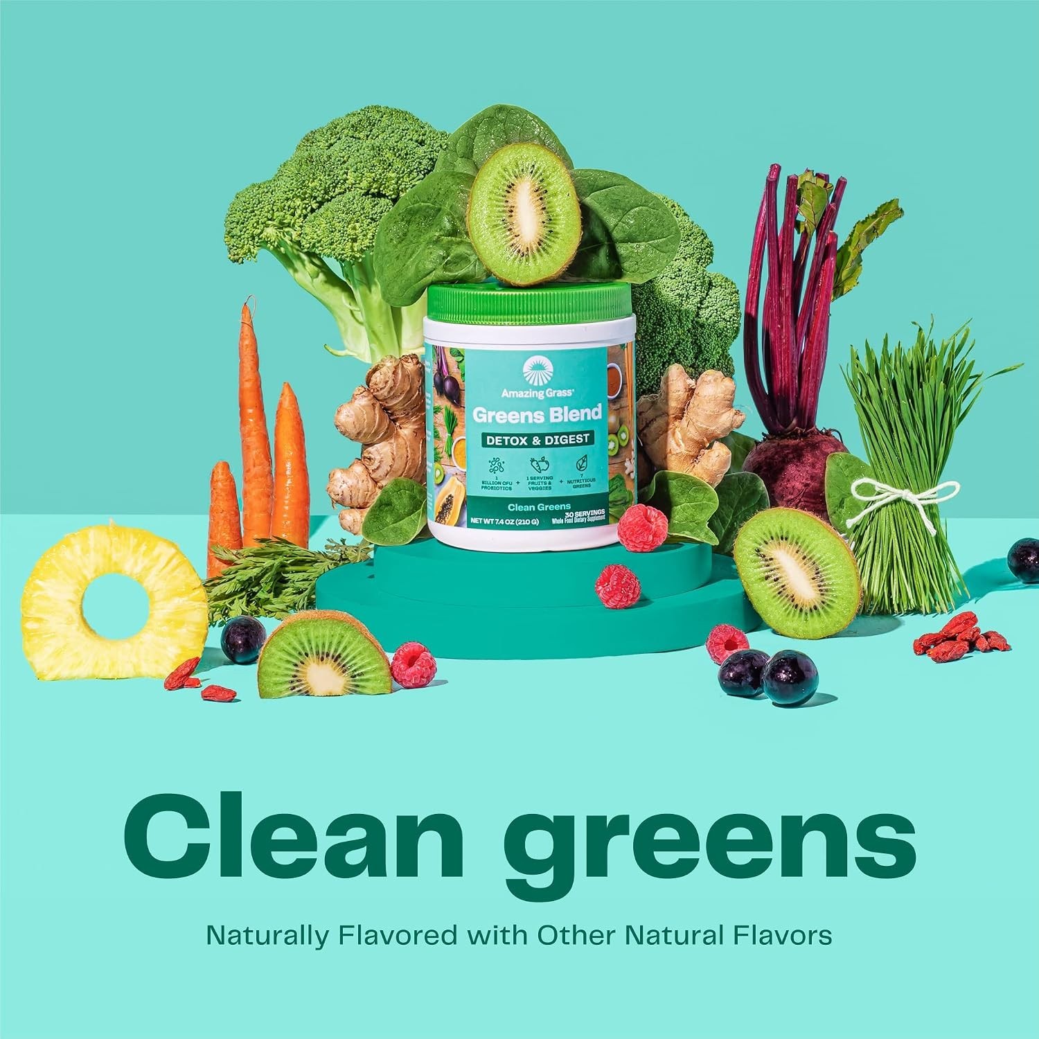 Super Greens Detox Powder – 30 Servings of Nourishing Digestive Support