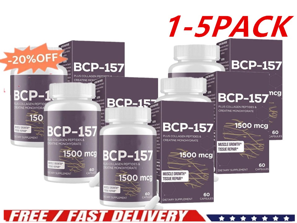 2x Capsules High-Purity Collagen 157 Peptide Formula Promotes Growth Muscle