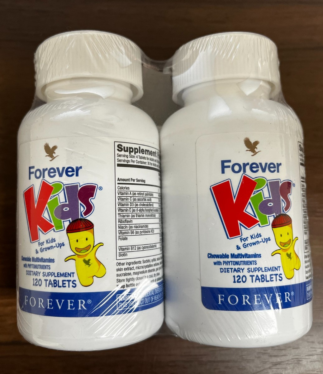 2X Forever Living – Kids Chewable Multivitamin- **Free Shipping Exp:07/28**