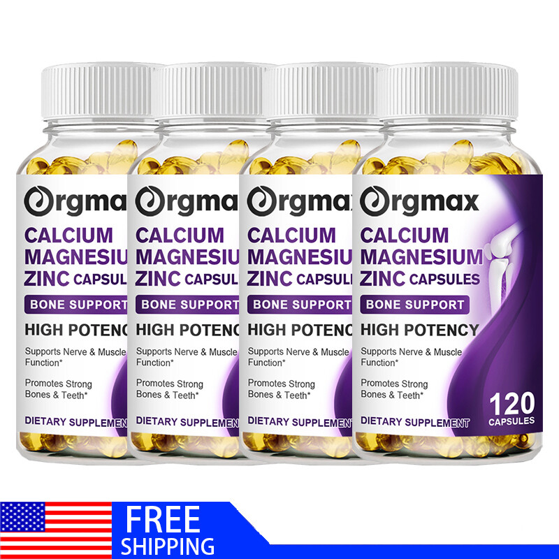 Calcium Magnesium Zinc with Vitamin D3 Strong For Bone Health Muscle Improvement