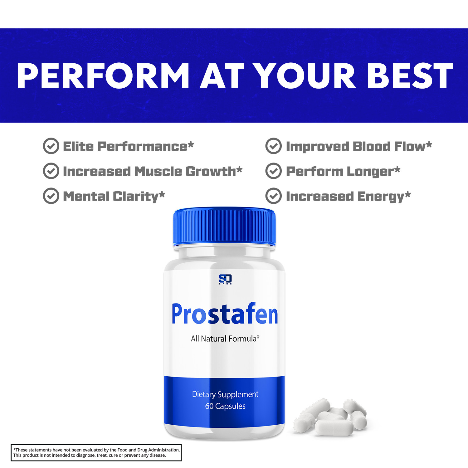 Prostafen – Men’s Wellness, Energy, Vitality, and Muscle Support (5 Pack)