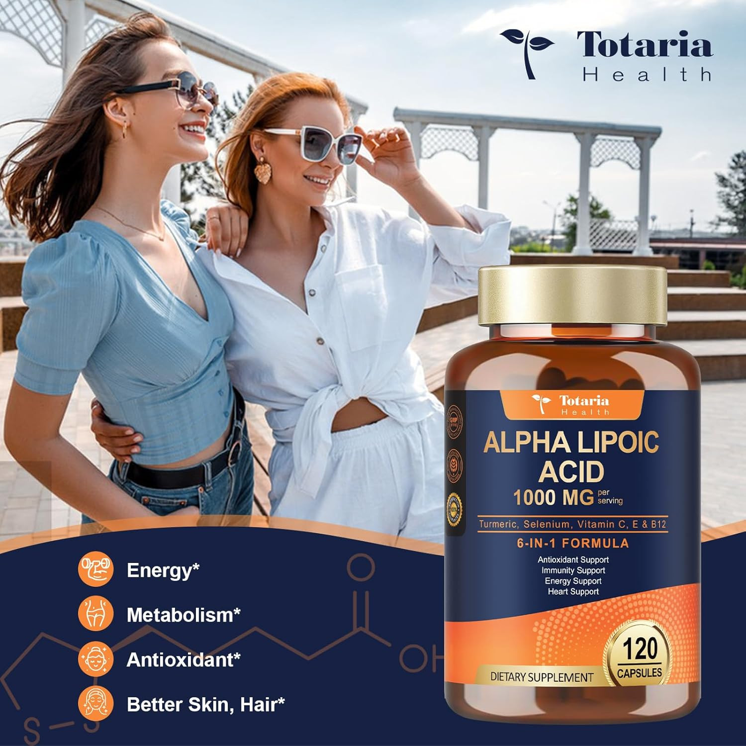 Alpha Lipoic Acid 1000Mg – ALA Supplement Antioxidant for Neuropathy Support Ner