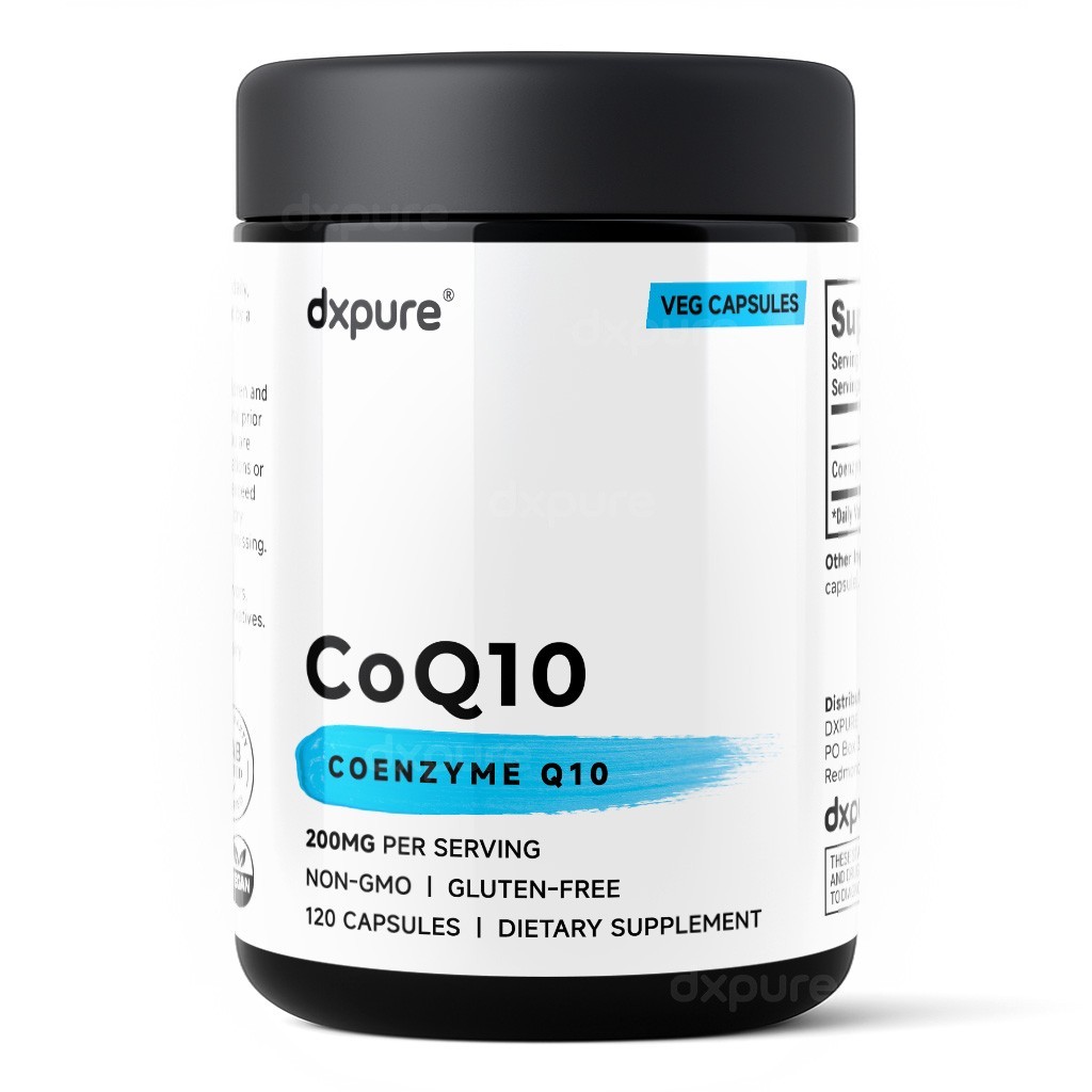 CoQ10 200mg Coenzyme Q10 Supplement – 120 Capsules – Non-GMO Gluten Free