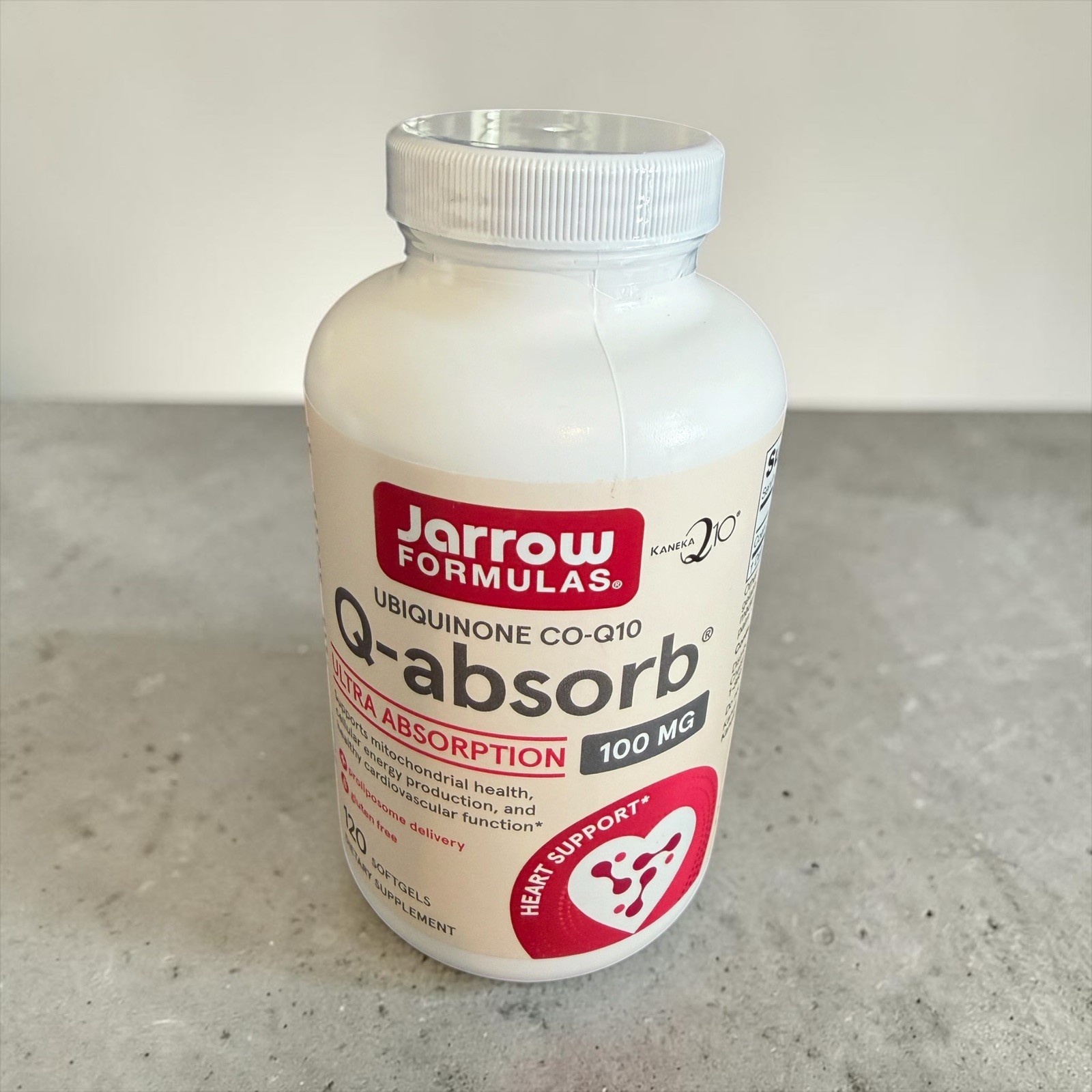 Jarrow Formulas Q-absorb Ubiquinone 100 mg, Dietary Supplement exp 10/28