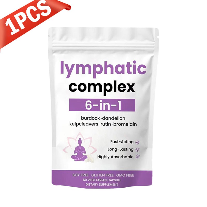 3pcs 6-in-1 Lymphatic Complex,Lymphatic Drainage Supplements|Herbal Blend-US