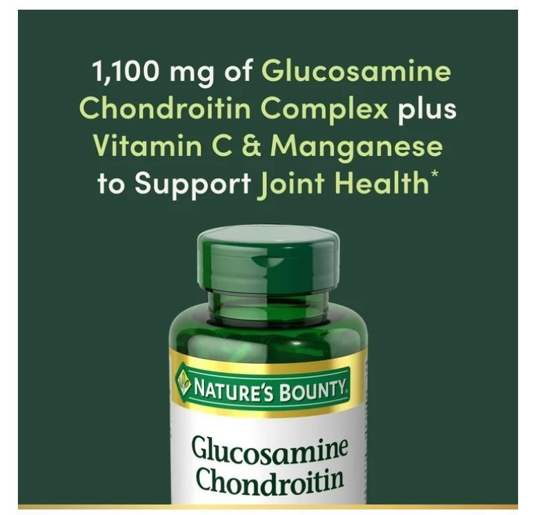 Nature’s Bounty Glucosamine Chondroitin Capsules, 110 Count