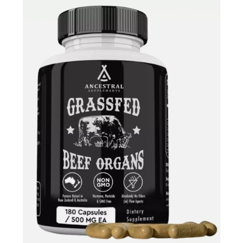 1-3 bottles – Ancestral Supplements Grass-Fed Beef Organ Supplement | Non-GMO