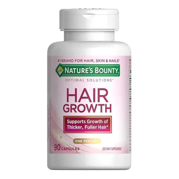 Nature’s Bounty Hair Growth Supplement, 1 Per Day, Clinically Shown to Support