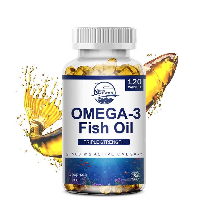 Omega 3 Fish Oil Capsules 3 x Strength EPA & DHA High Potency 1-4 Bottles by LN