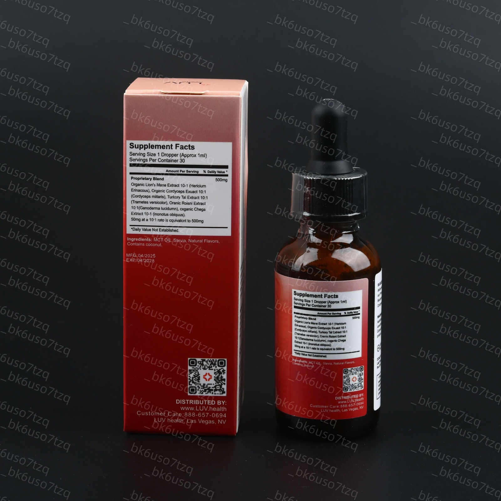 (1-3Pack) LUV Health Flow Drops – Health LUV Flow Adaptogen Mushroom Blend Drops
