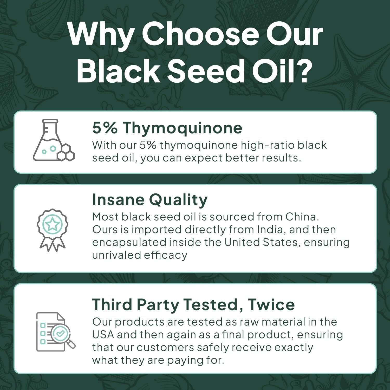 Organics Ocean Better Black Seed Oil Cold Pressed 30 Softgels