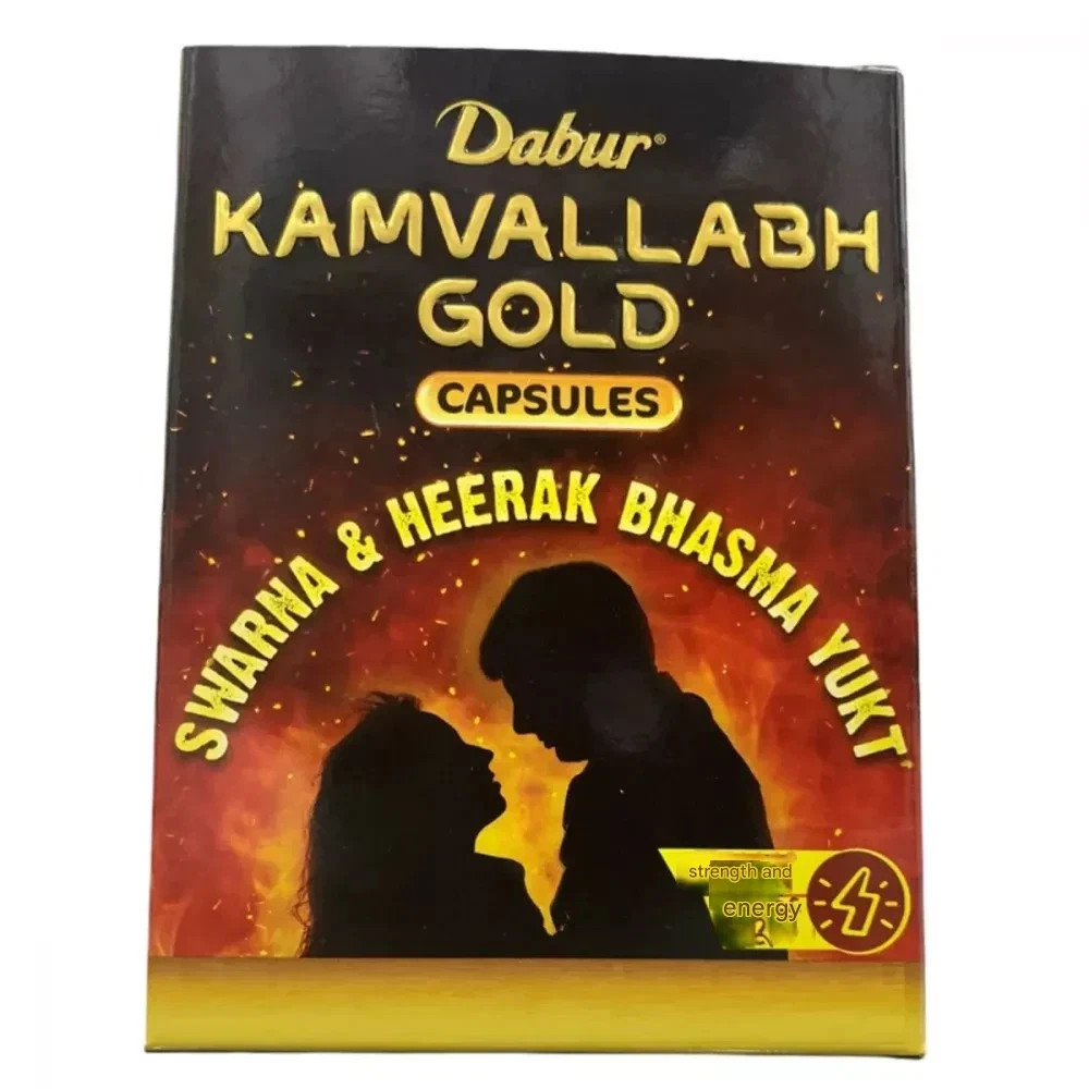 Kamvallabh Gold Capsule Ayurvedic Swarna & Heerak Blend – 10 Capsules Fastship