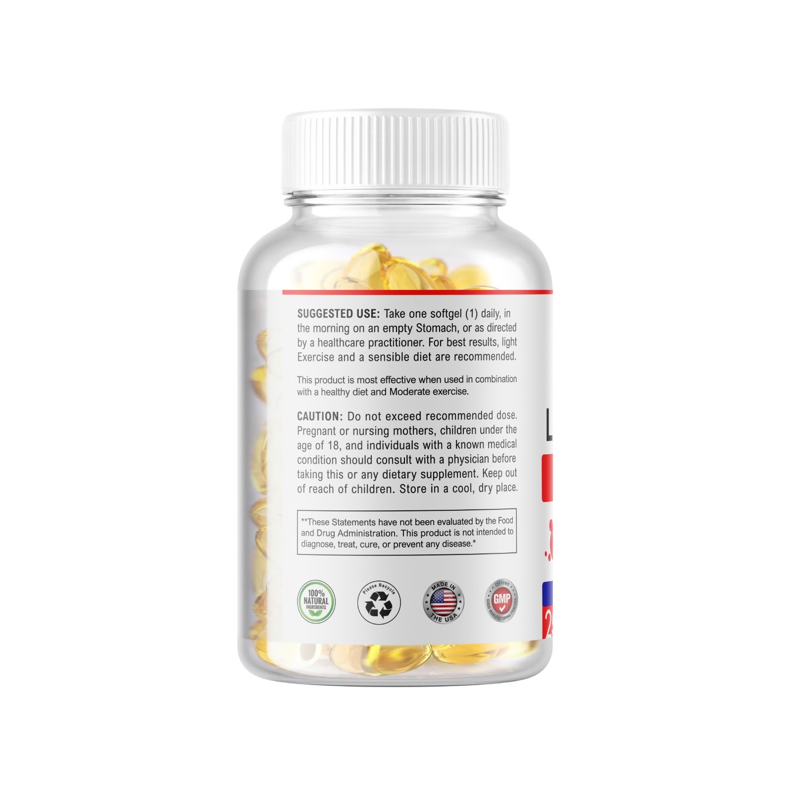 Alpha Lipoic Acid 600mg 250 Softgel with Biotin Optimizer