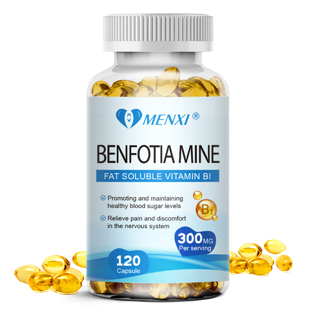 Benfotiamine 300mg 120/240/480 Veggie Capsules (Non-GMO) Supports Blood Sugar