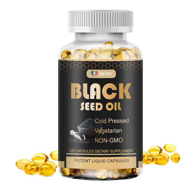 Black Seed Oil Capsules 1000mg 120 Softgels – Cold Pressed Black Cumin Seed Oil
