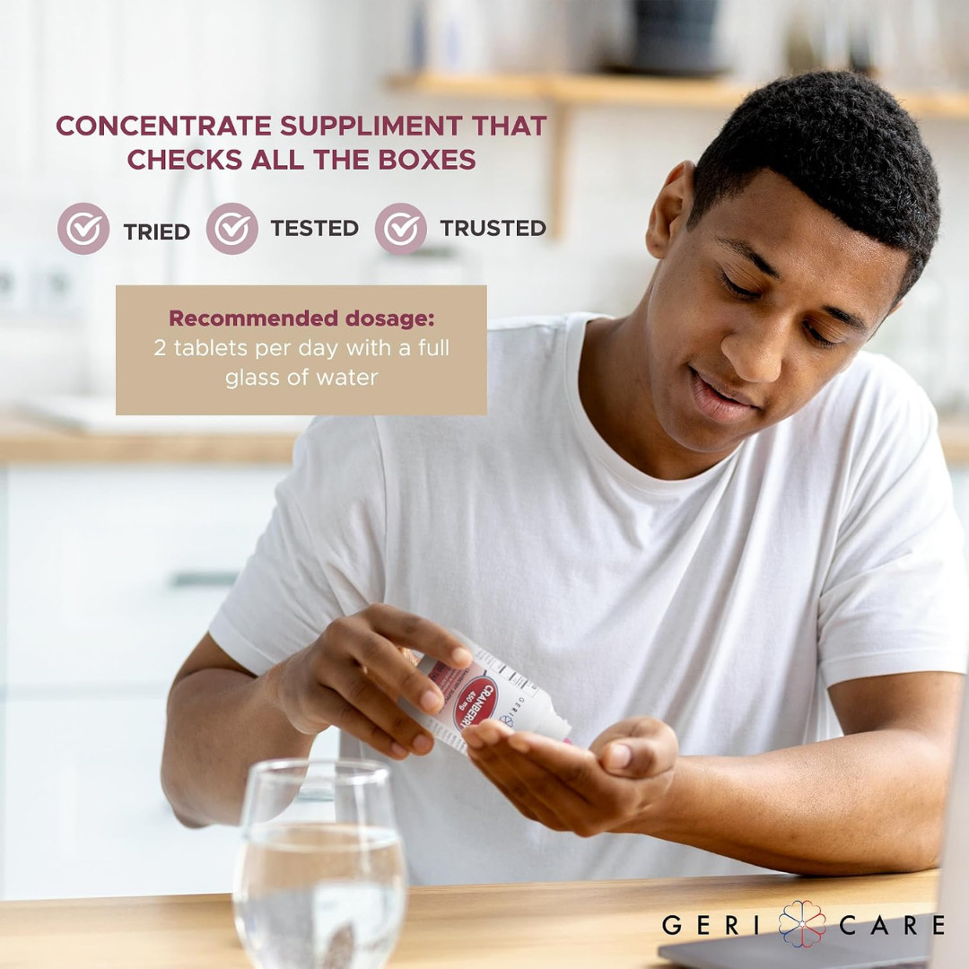 Geri-Care Cranberry 450 mg – 100 Tablets | Azo Cranberry (6 Pack) – 6-2027