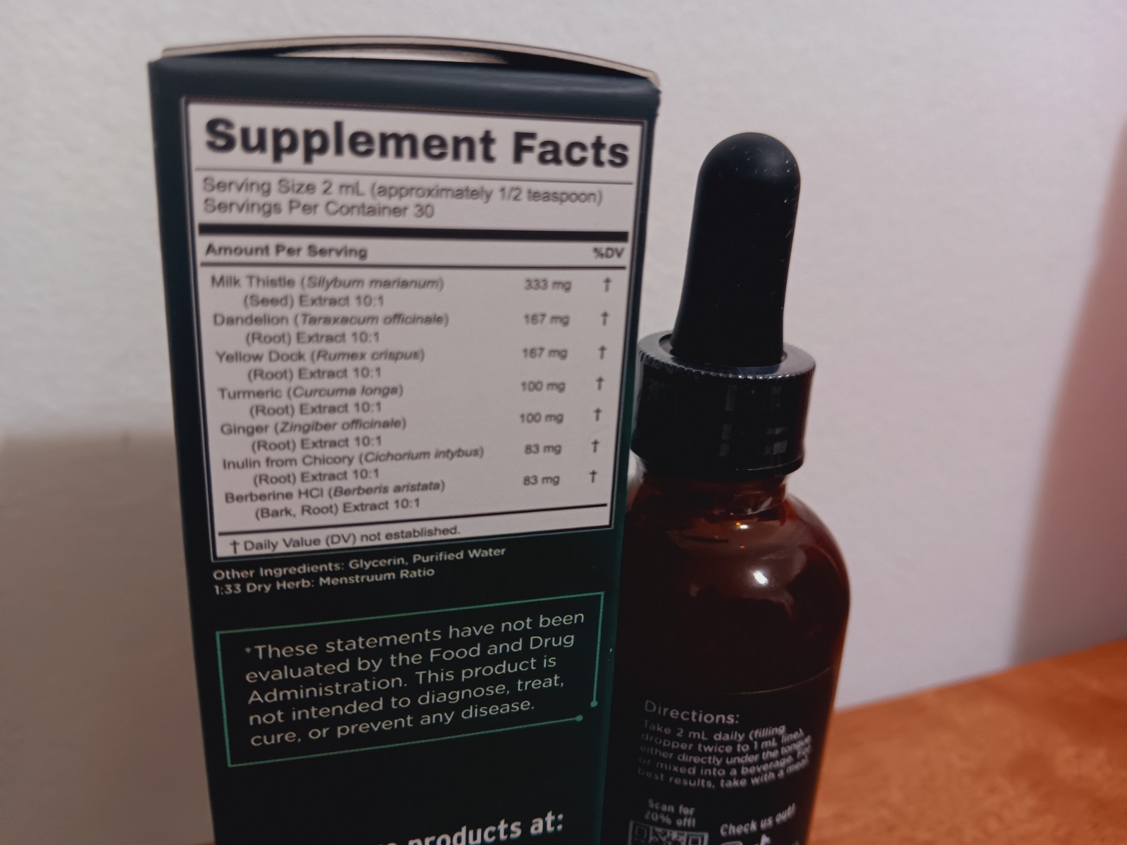 Super Liver Liquid Drops, 30 Day Supply 60ml.Exp:10/2027