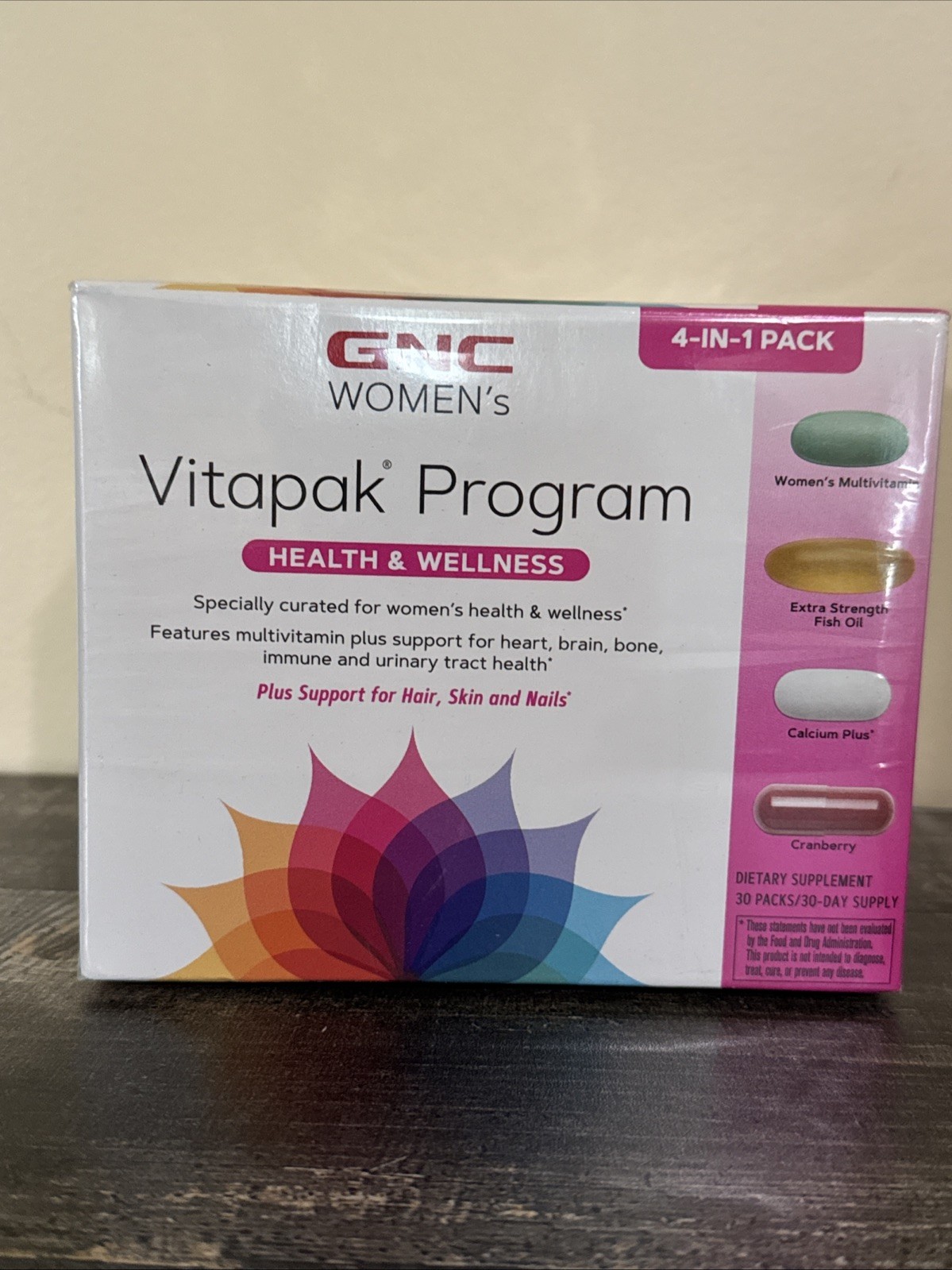 Lot 2 – GNC Womens Vitapak Program HEALTH & WELLNESS 30 Day Supply Multivitamin