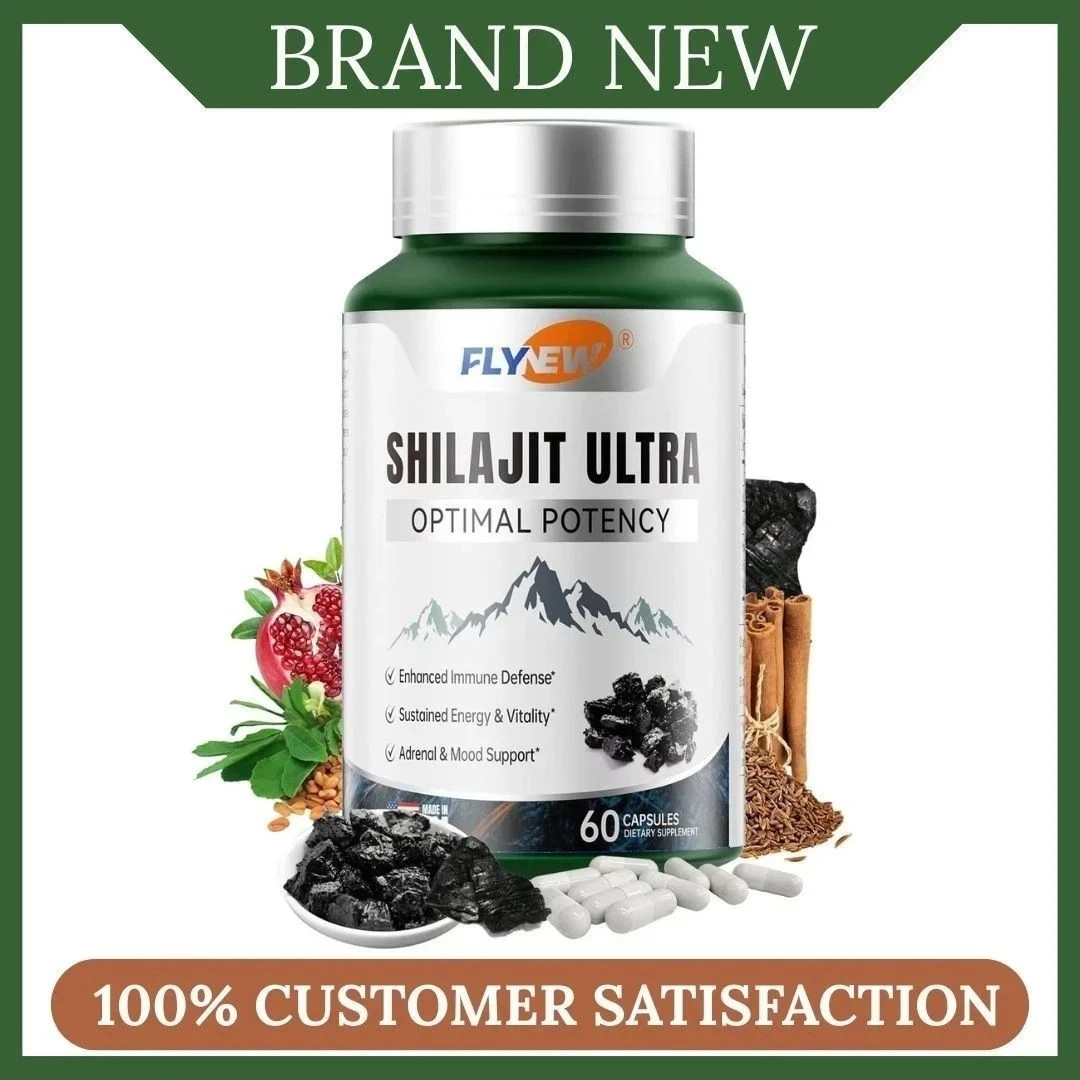 Flynew Shilajit Ultra Optimal Potency, Shilajit Extract with L-Arginine 2 pack