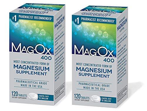 Mag Ox 400 Magnesium Supplement 120 Tablets Gluten Free Supports Health Vitality