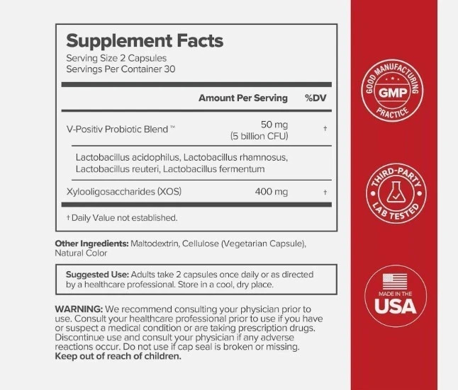 3PACK URO O Positiv Vaginal Probiotics for Women pH Balance w/ Prebiotic