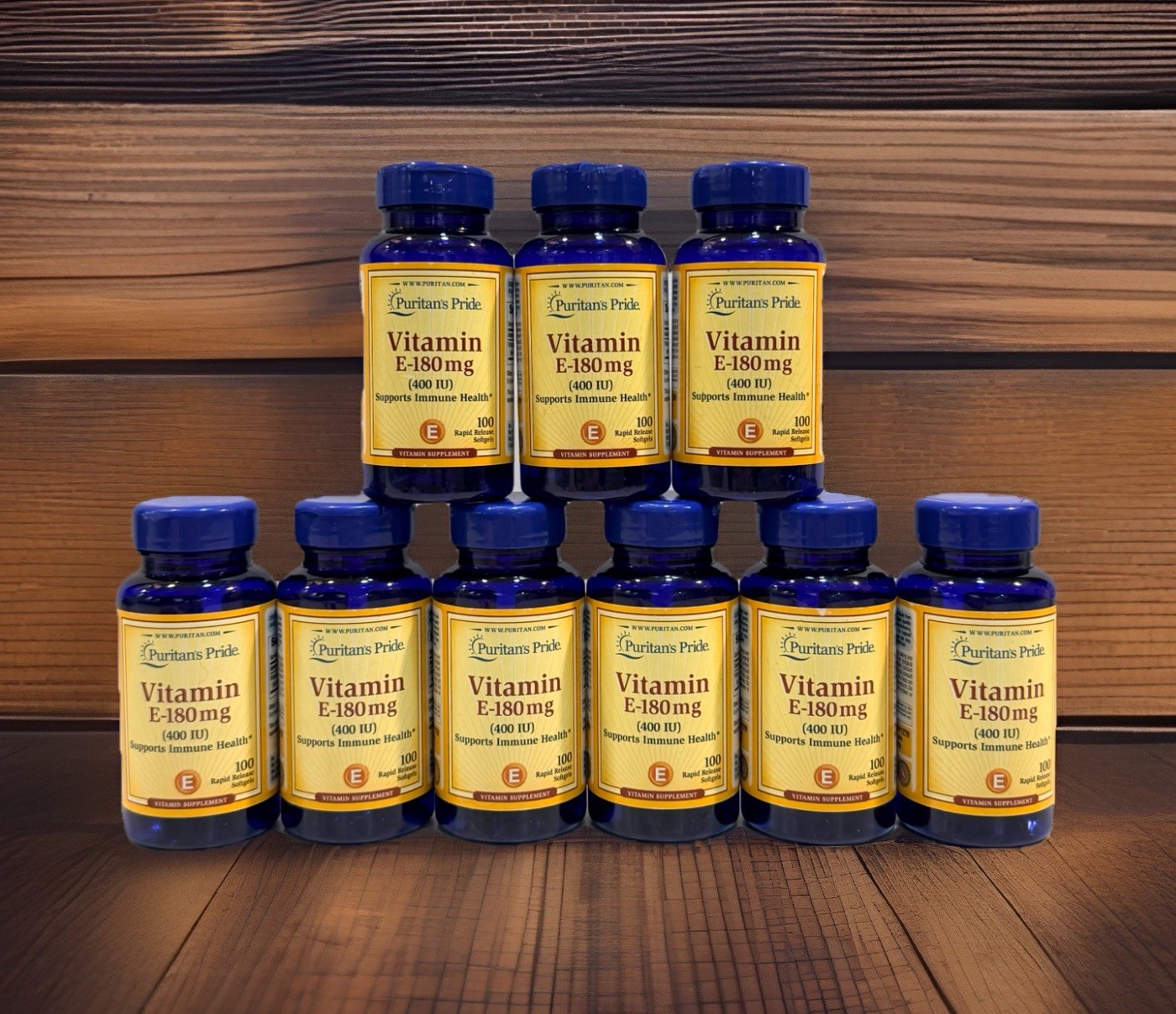 9 Pk Puritan’s Pride Vitamin E 180 mg (400 IU) dl_Alpha Tocopheryl Acetate 11/27