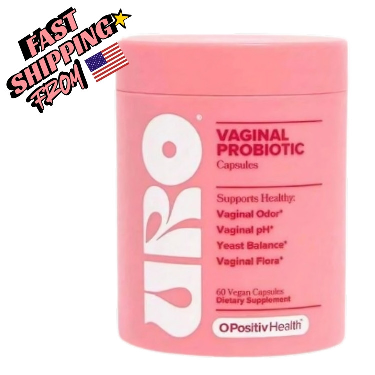 Positiv O URO Vaginal Probiotics 60 Count for Women PH Balance with Prebiotics