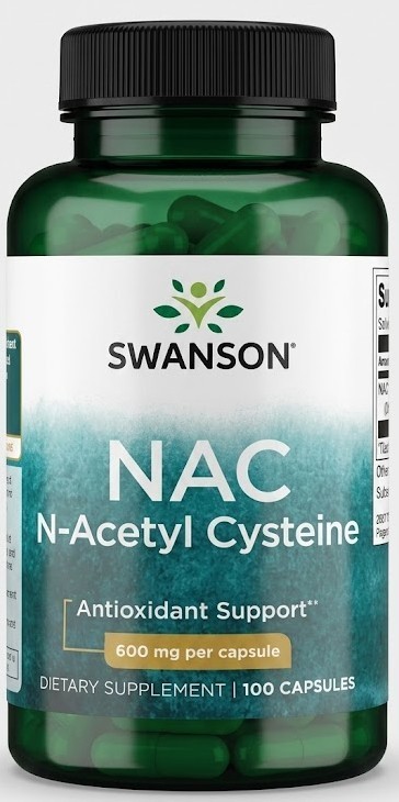 NAC N-Acetyl Cysteine 600mg, 100 Capsules