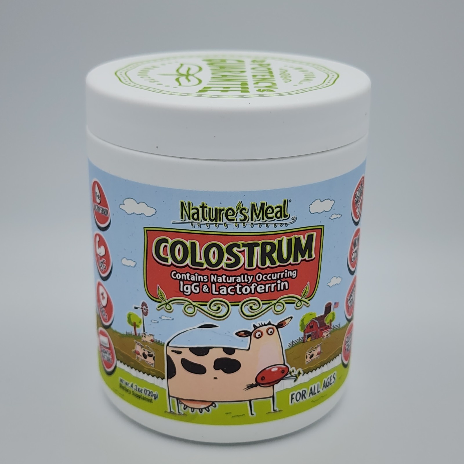 Nature’s Meal Colostrum Supplement Powder for Gut Health with TruColostrum