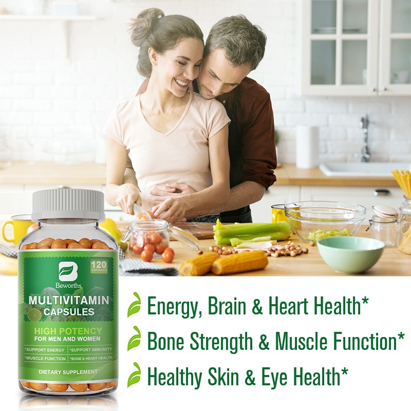 Multivitamin Capsules Highest Potency Daily Vitamins & Minerals Supplement