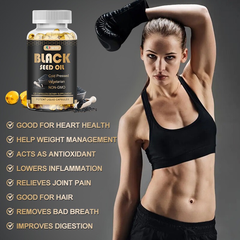 Black Seed Oil Capsules 1000mg 240 Softgels – Premium Cold Pressed Vegan Capsule